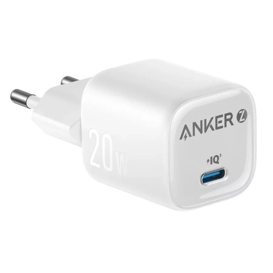 Anker Incarcator Retea 20W, Zolo, Fast Charger, 1 x USB-C, Alb