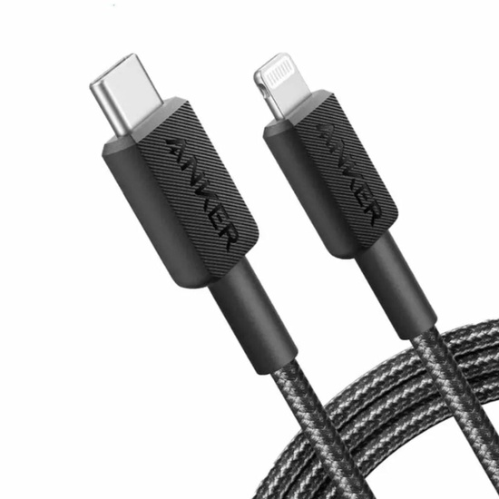 Anker Cablu Type-C la Lightning 0.9m, Negru
