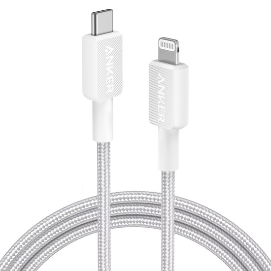 Anker Cablu Type-C la Lightning 1.8m, rata transfer 480 Mbps, Alb