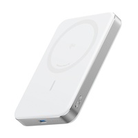 Anker Acumulator extern Magnetic wireless 10.000 mAh, MagGo, Ultra-Slim, Qi2 15W, 1 x USB-C, Alb