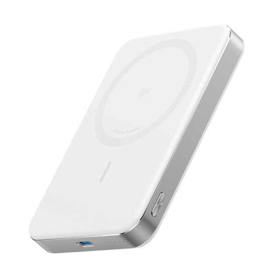 Anker Acumulator extern Magnetic wireless 10.000 mAh, MagGo, Ultra-Slim, Qi2 15W, 1 x USB-C, Alb