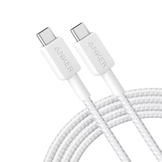 Anker Cablu 322 Type-C la Type-C Fast Charge 60W, 1.8m, Alb