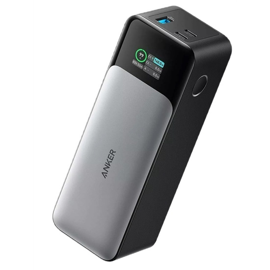 Anker Acumulator extern 24.000mAh, Prime 737 GaN, 140W, PowerDelivery 3.1, 1 x USB-A , 2 x USB-C, Smart Digital Display, Negru