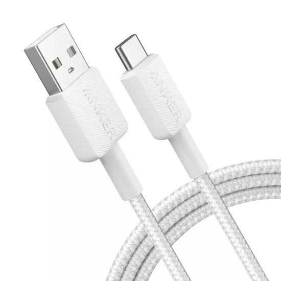 Anker Cablu 322 USB-A la Type-C 18W, 1.8m, Alb