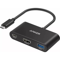 Anker Multihub 321 PowerExpand 3-in-1 100W Power Delivery, USB-C, 4K HDMI, USB 3.0, Gri