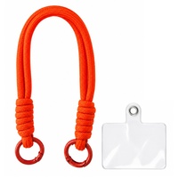 Lemontti Snur de mana pentru telefon Braided, 26cm, Portocaliu