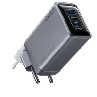 Anker Incarcator Retea Fast Charge, 100W, Prime GaN PPS, 2x USB-C, 1x USB-A, Gri