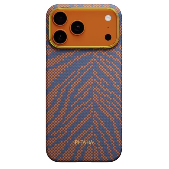 Pitaka Husa Breath of Veins Aramida Magsafe iPhone 17 Pro Burning Orange